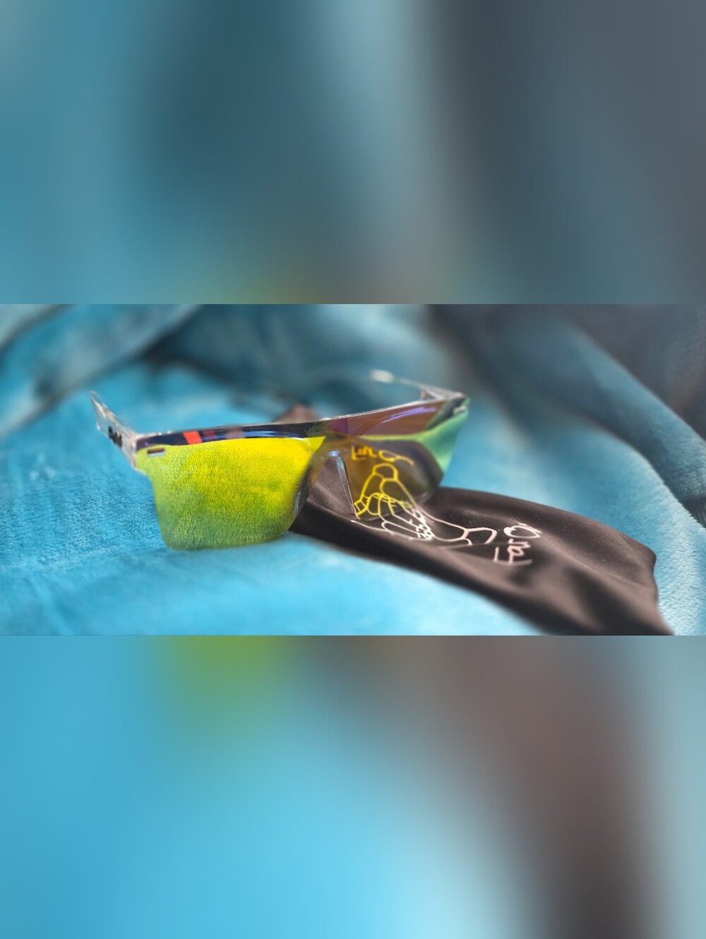 Far Out Neon Yellow- Mirrored Sport Sunglasses